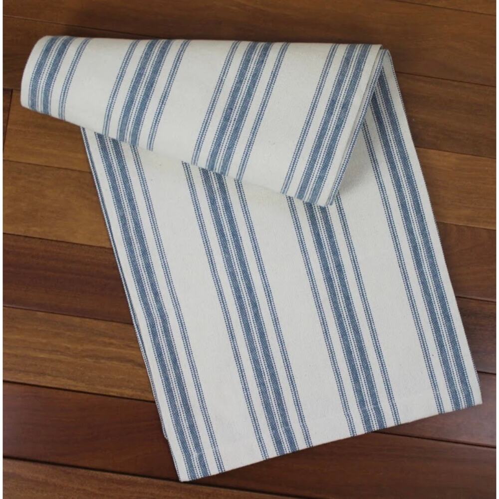 Raghu Home Collections Table Runner Grain Sack Stripe
